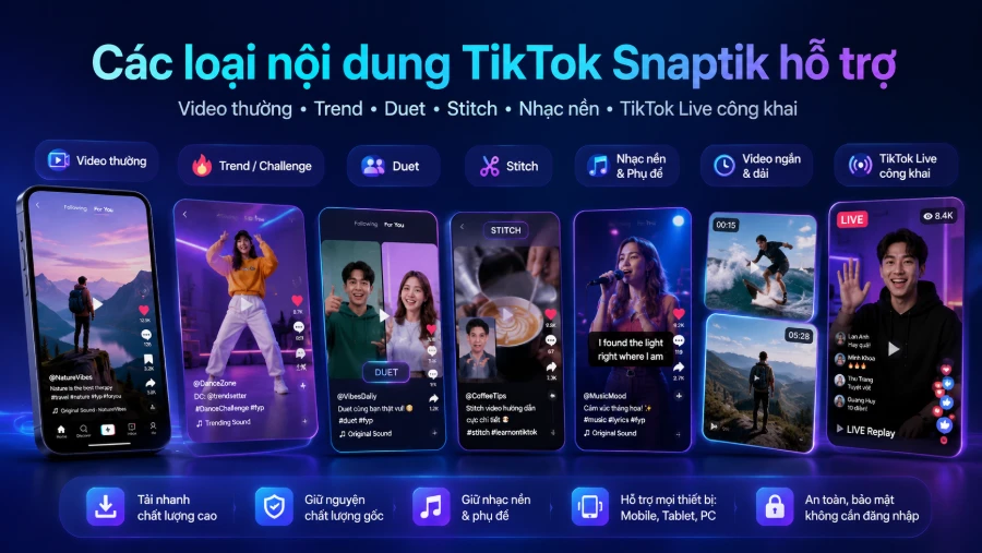 Tải Ảnh Với SnapTik